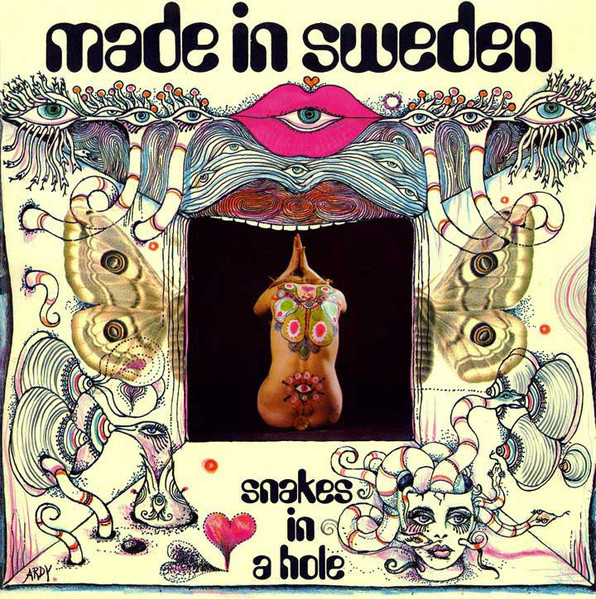 Made in Sweden — Snakes in a Hole (1969) LP cover, art by Ardy Strüwer